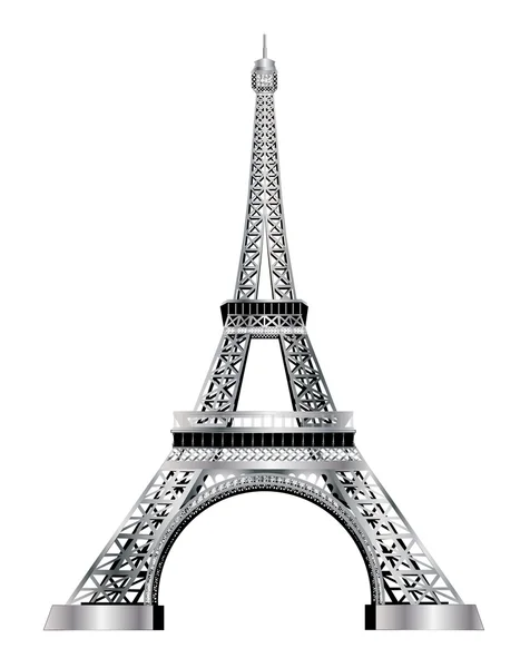 Tour Eiffel argent — Image vectorielle