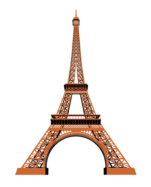 Eiffel tower brąz — Wektor stockowy