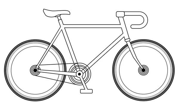 Diseño de bicicleta de carreras — Archivo Imágenes Vectoriales