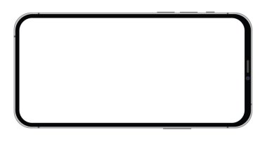Beyaz arkaplan vektöründeki modern akıllı telefon sayısı 10