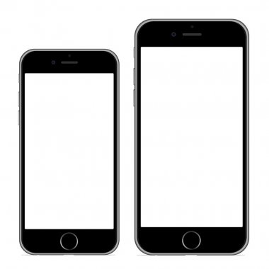 Yeni gerçekçi cep telefonu siyah smartphone iphon tarzı