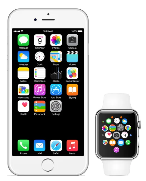 IPhone 6 Apple Watch — Image vectorielle