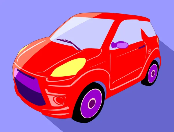 Ciudad coche inteligente — Vector de stock