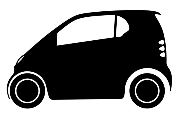 Silhouette petite voiture — Image vectorielle