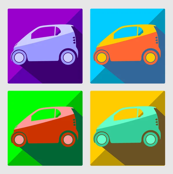 Kleine auto pictogram — Stockvector