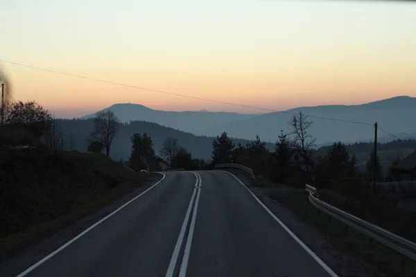 Nigh road — Stock Photo, Image