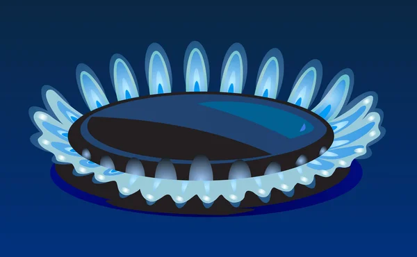 Φλόγες του φυσικού αερίου — Διανυσματικό Αρχείο