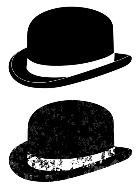 Sort bowler hat – Stock-vektor