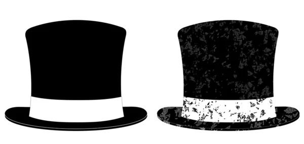 Czarny top hat — Wektor stockowy