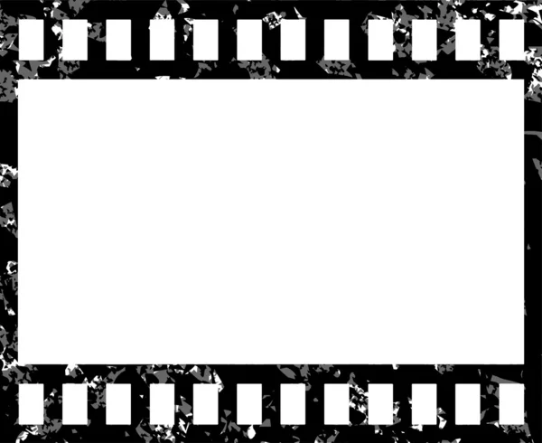 Grunge tira de película en blanco — Archivo Imágenes Vectoriales
