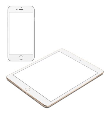 vektör çizim modern telefon, tablet