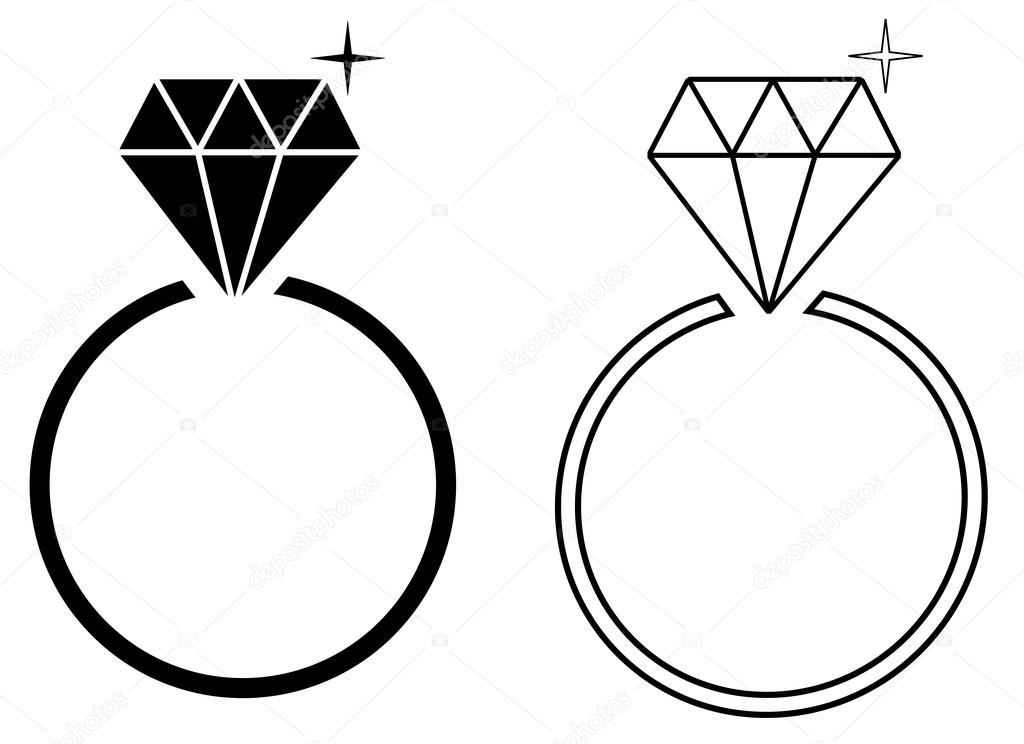 Diamond engagement ring Stock Vector Image by ©leonardo255 63762063