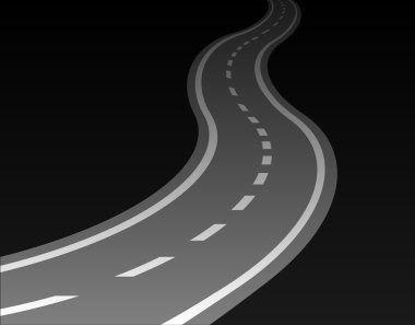 Winding road clipart