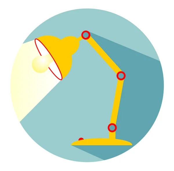 Lampe de bureau — Image vectorielle