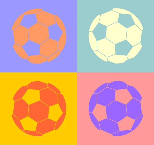 Balón de fútbol — Vector de stock