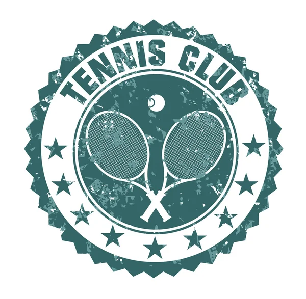 Sello de club de tenis — Vector de stock