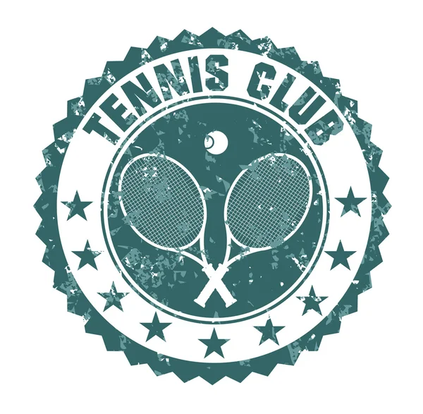 Tennis club stämpel — Stock vektor