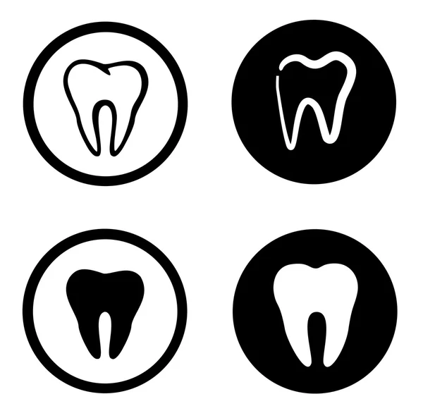 Ícone de dentes — Vetor de Stock