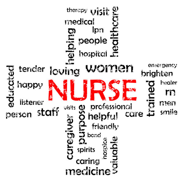 Nurse Word Cloud Concept