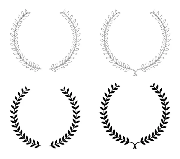 Laurel wreaths — Stock Vector