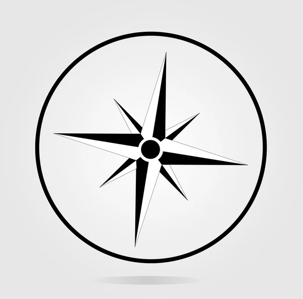 Icône de boussole — Image vectorielle