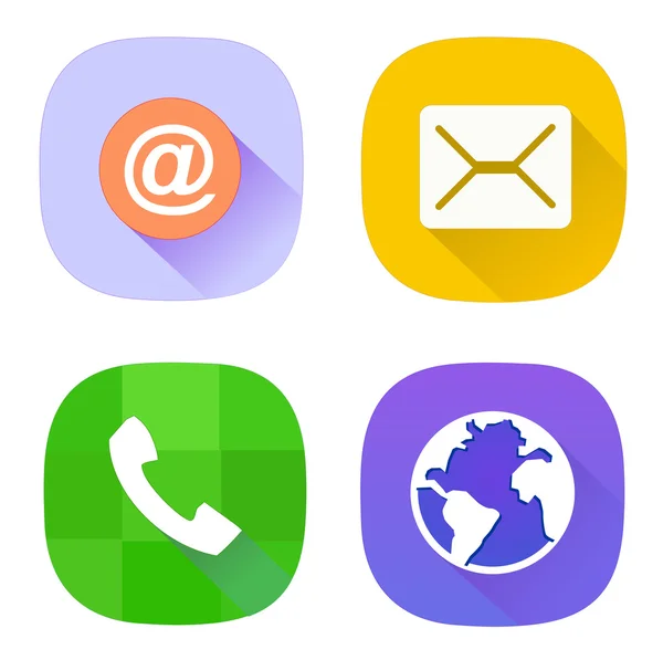 Contacto Icon — Vector de stock