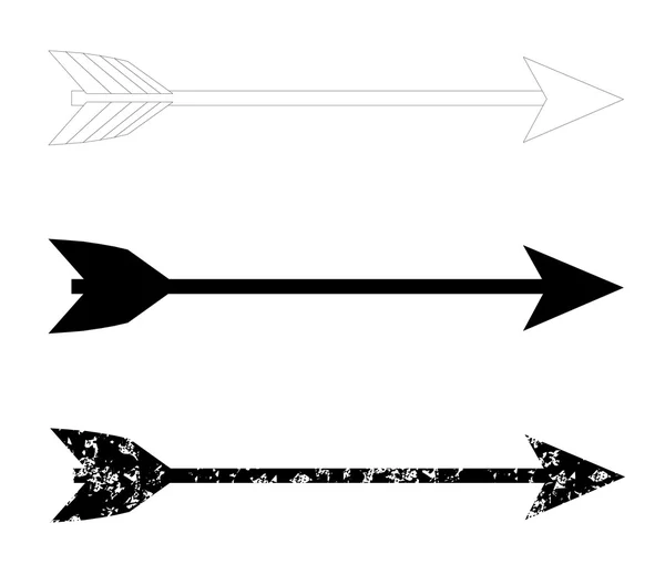 Flèche d'arc — Image vectorielle