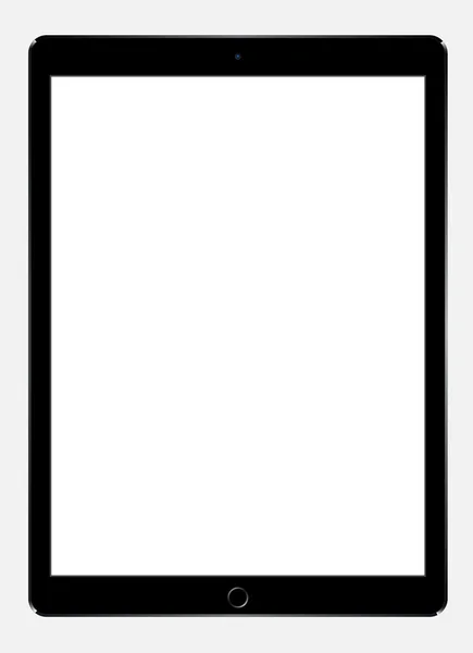 Nueva tableta negra realista — Archivo Imágenes Vectoriales