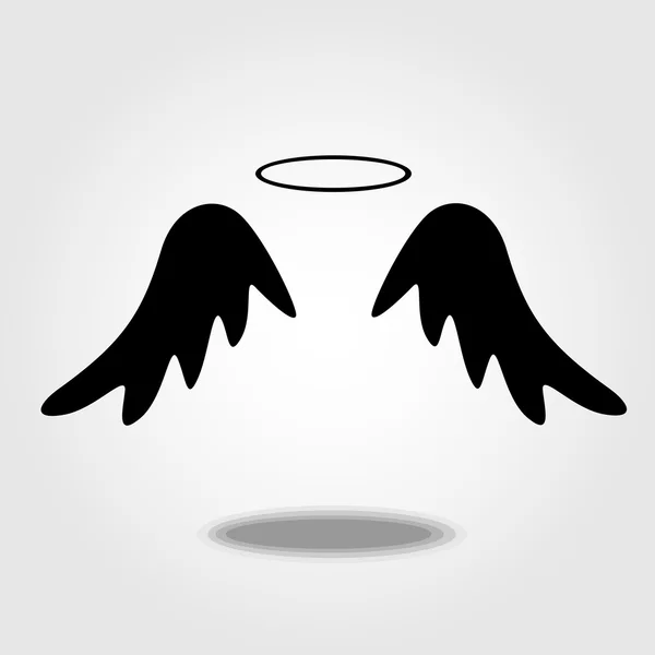 Křídla anděl ikona — Stockový vektor