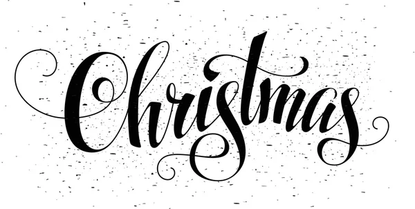 Christmas hand lettering — Stock Vector