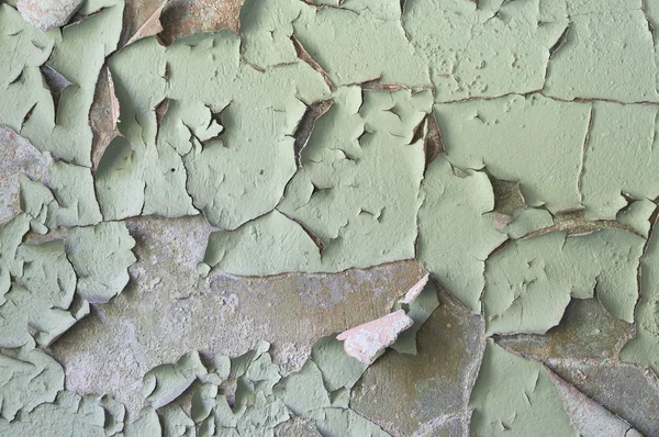 Horisontella grunge bakgrund - vägg täckt med knäckt färg — Stockfoto