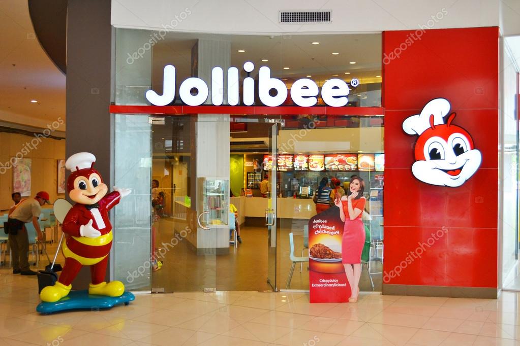 DAVAO PHILIPPINES - FEBRUARY 02: Jollibee fast food restaurant on February 2nd 2015. Jollibee is one of the most famous Filipino fast food chain with branches around the world.