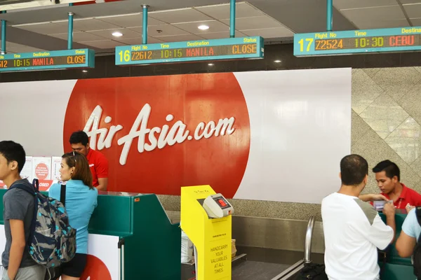 Airasia Check In — Φωτογραφία Αρχείου