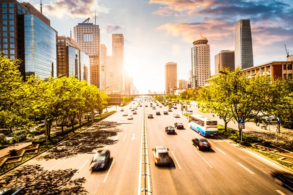 The central business district in beijing,China — Stock Photo, Image