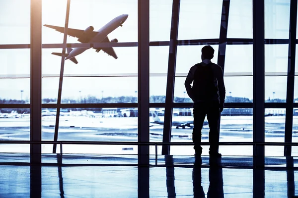 Passagier op de luchthaven — Stockfoto