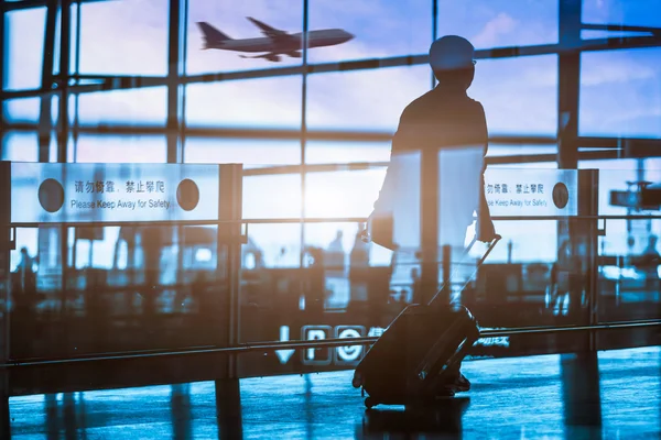 Passagier op de luchthaven — Stockfoto