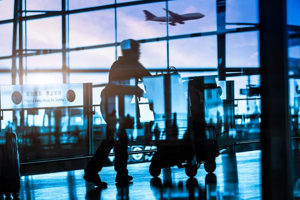 Passagier op de luchthaven — Stockfoto