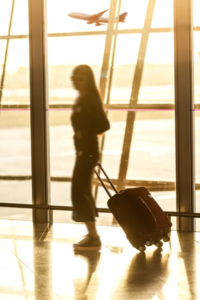 Pasażerów na lotnisku — Zdjęcie stockowe