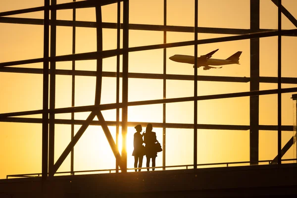 Havalimanı yolcu — Stok fotoğraf