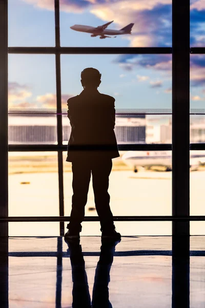 Passenger In the Beijing airport — Stock Photo, Image