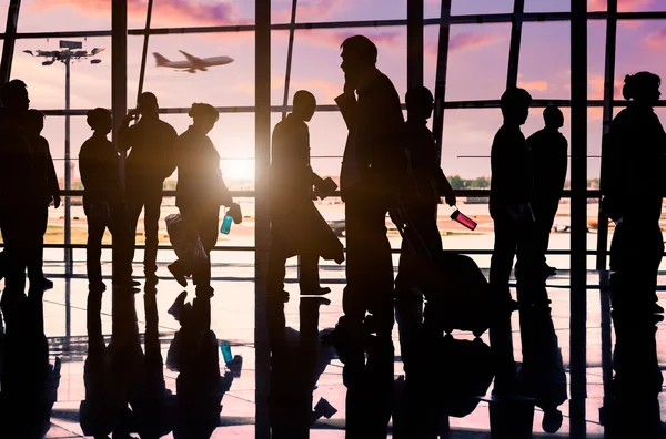 Pasajero en el aeropuerto de Beijing — Foto de Stock