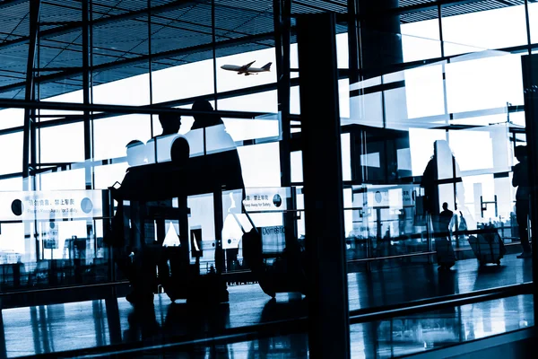 Passenger In the Beijing airport — Stock Photo, Image