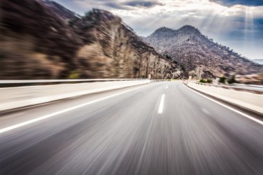 Hareket Bulanıklığı Otoban yol