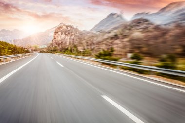 Hareket Bulanıklığı Otoban yol