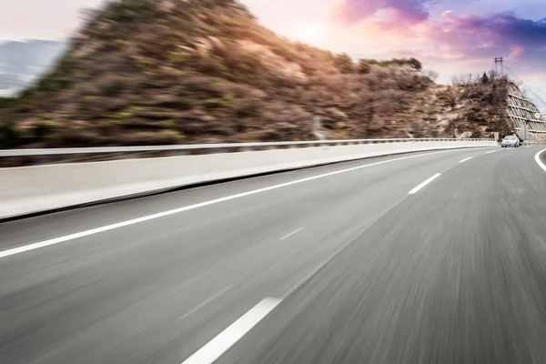 Desenfoque de movimiento de la carretera carretera — Foto de Stock