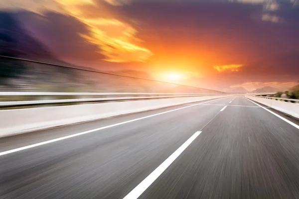 Motion blur of the highway road — Stock Photo, Image