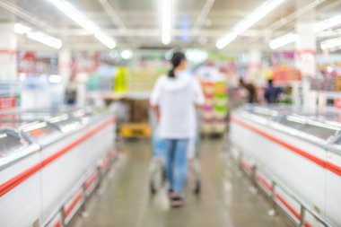 Süpermarket bulanıklık arka plan