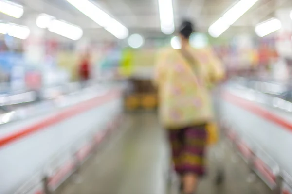 Supermarkt verschwimmt Hintergrund — Stockfoto