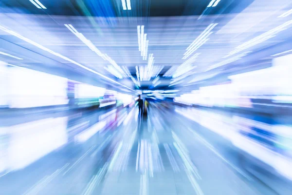 Stazione ferroviaria. Sfocatura movimento — Foto Stock