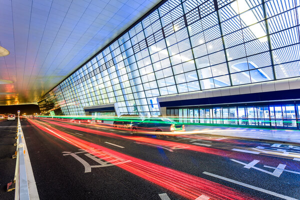 Следы движения на железнодорожной станции Ханчжоу
